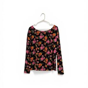Betsey Johnson Floral Long Sleeve Top